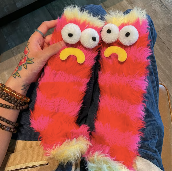 Cozy Fluffy Monster Socks