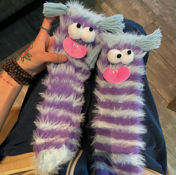 Cozy Fluffy Monster Socks