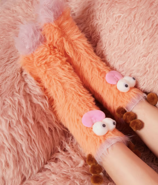 Cozy Fluffy Monster Socks