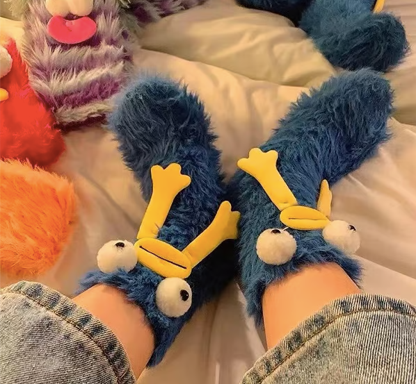 Cozy Fluffy Monster Socks