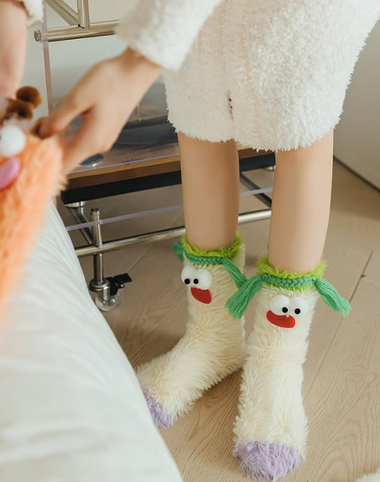 Cozy Fluffy Monster Socks