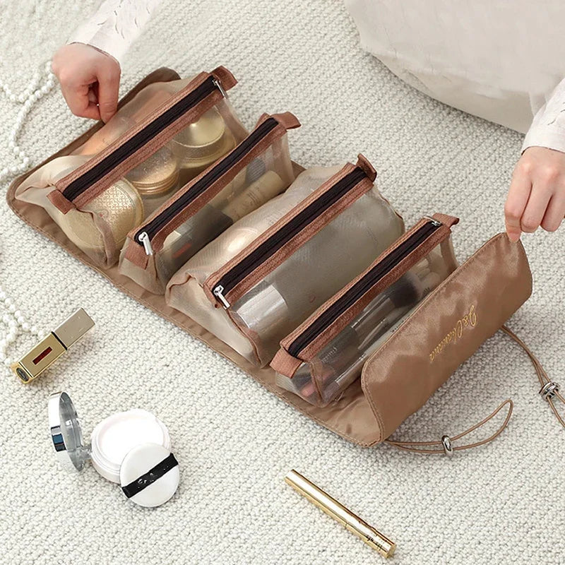 Detachable Cosmetic Bag 4-in-1