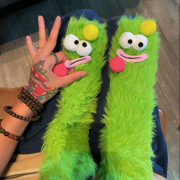 Cozy Fluffy Monster Socks
