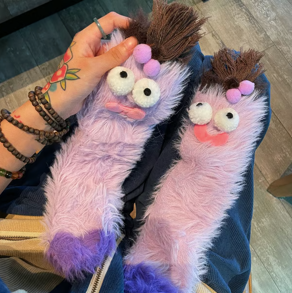 Cozy Fluffy Monster Socks