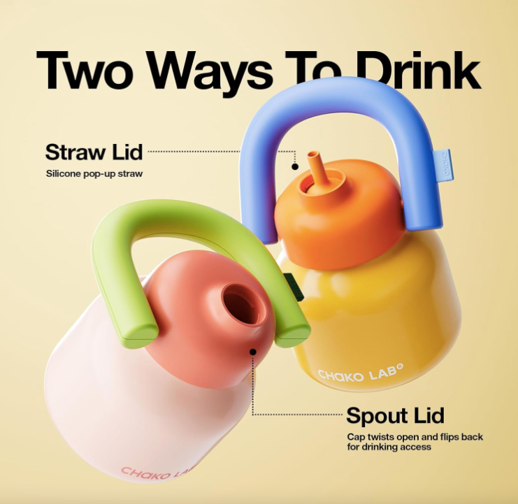 Insulated Water Bottle - BPA-Free | Dopamine Colors (AU Stock)